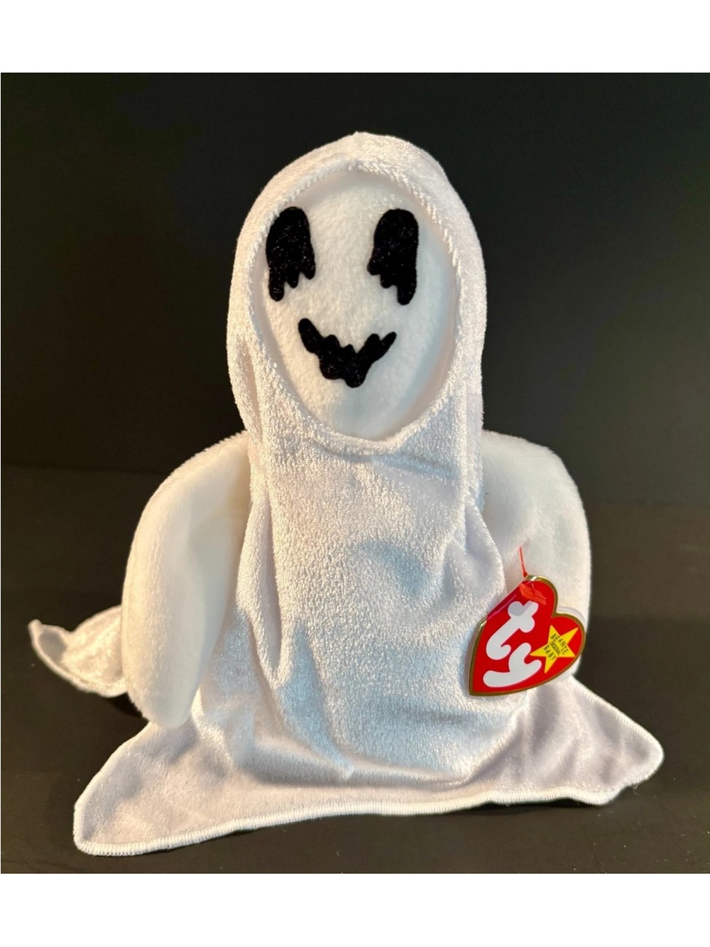 TY Beanie Baby Sheets White Ghost Plush . New